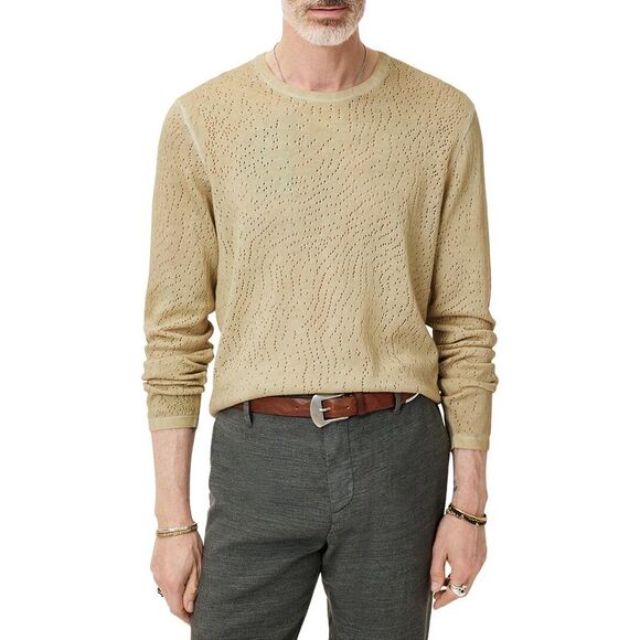 John Varvatos MensCamden Mesh Shirt Tan
